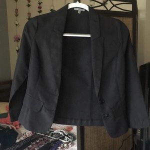 Smart Black Blazer, 3/4 length sleeves